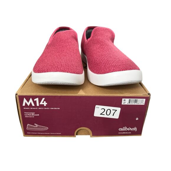 NIB! Allbirds Men's Tree Sustainable Loungers in Lux Pink - Size 14 - Picture 8 of 9